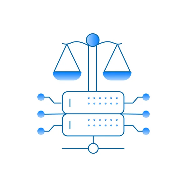 Ethische Daten Symbol Datenschutz Symbol Verantwortungsvolle Datennutzung Symbol Data Governance — Stockvektor