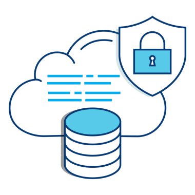 Veri Sunucusu Simgesini Koruyun. Ağ Koruma, Bilgi Mahremiyeti ve Bulut Güvenliği. Kolay Özelleştirme İçin Düzenlenebilir Vuruş.