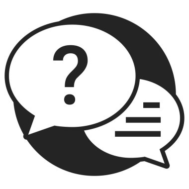 Kapsamlı Soru ve Cevap (Q & A) Simgesi: Etkileşimli Bilgi Paylaşımı ve Problem Çözme Sembolü
