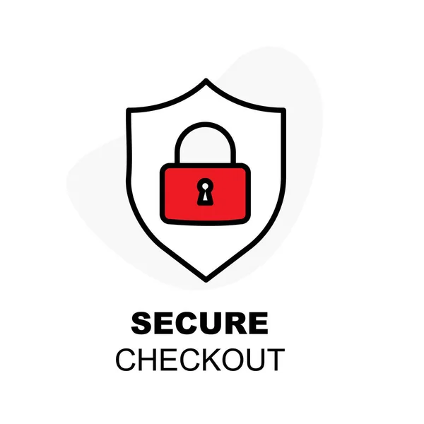 E-Ticaret için Güvenli Kontrol Simgesi: Güvenilir Çevrimiçi Alışveriş Ödeme Sembolü