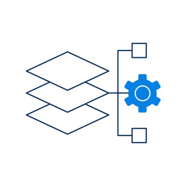 Hizmet olarak Platform (PaaS). Düzenlenebilir Vektör Vuruşu Simgesi.