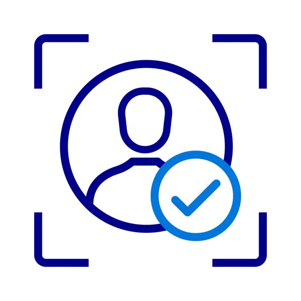 stock vector Identity verification, User authentication, Access Management, Role-based access control, User permissions, and Authorization protocols. Vector line icon with editable stroke.