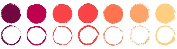 古旧的Grunge图标 一组圆形向量 用于平面设计的Grunge循环矢量图标 — 图库矢量图片
