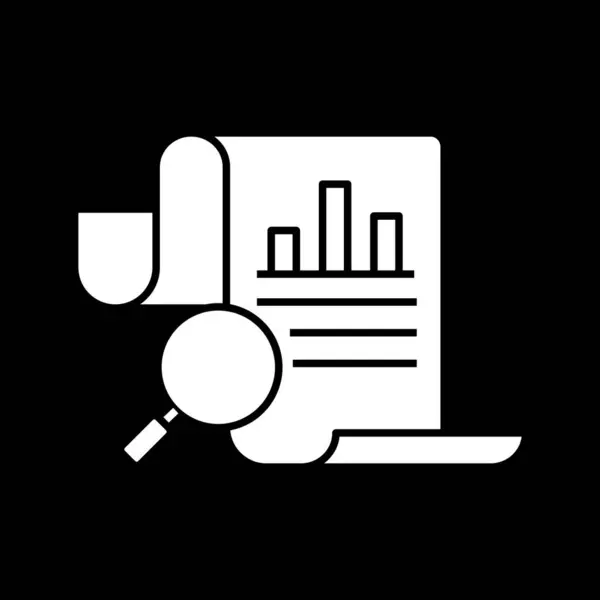 Document Data Analytics Inhalt Review Symbol Vektorbearbeitbares Symbol — Stockvektor