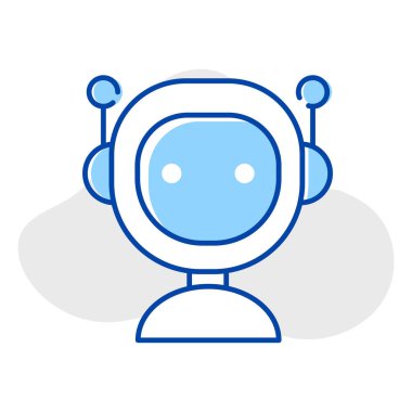Bu görsel sembolle robotik dünyasını keşfedin. Otomasyonu, yapay zeka güdümlü makineleri ve fütüristik teknolojiyi temsil eden bu simge, otomasyon ve yeniliğin geleceğini somutlaştırıyor..