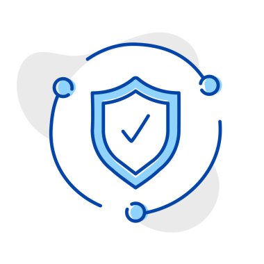 Bu illüstrasyon ile siber güvenlik diyarını keşfedin. Koruma, şifreleme ve dijital savunmayı temsil eden bu grafik dijital varlıkların korunmasını sağlar..