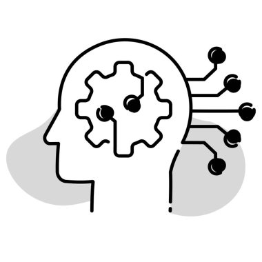 Bu illüstrasyon ile makine öğrenmesinin gücünü gözünde canlandır. Algoritmaları, veri analizlerini ve bu grafik üzerinden yapay zeka ile karar verme mekanizmasını inceleyin.