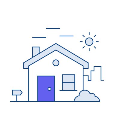 Ev ikonu, ev denen bir yerin evrensel bir sembolüdür. Bir konutun konforunu, barınağını ve sıcaklığını temsil eder..