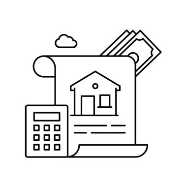 Finansal Planlama, Bütçe Yöneticileri. Bir belge, hesap makinesi ve paranın yer aldığı bütçe simgesi mali planlama ve etkili bütçe yönetimini temsil etmektedir.