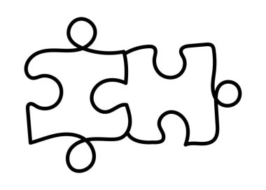 Yapboz parçası simgesi büyük resmi tamamlamada bağlantı ve işbirliğinin önemini sembolize eder..