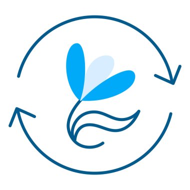 Eko ürün, organik madde, doğal ürün ikonu. Doğal ve sürdürülebilir niteliklerini vurgulayan organik ve çevre dostu ürünler için bu simgeyi göster.