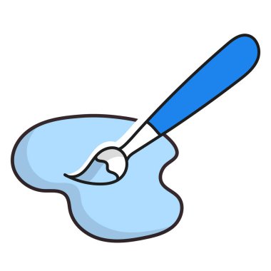 Bu simge fırça darbeleri ve boya damlaları gibi sanatsal elementleri temsil eder.