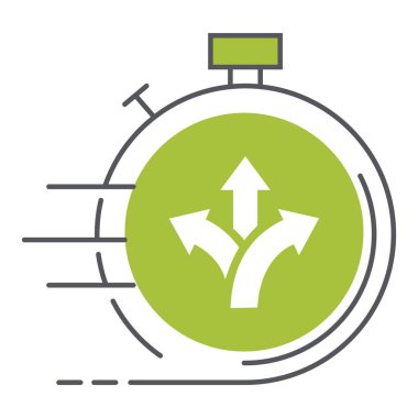 Çevik oklar sembolü. Esneklik ve uyum sağlama simgesi. Dinamik hareket okları. Uyarlanabilir yön bulma sembolü. Düzenlenebilir Vektör Vuruşu Simgesi.