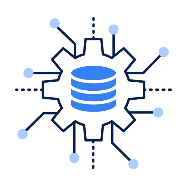 Düzenlenebilir Vuruşlu Veri Bilimi Simgesi.