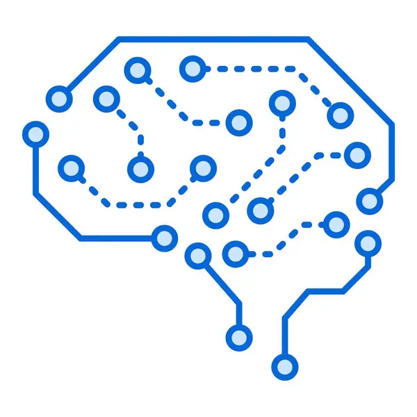 Makine Öğrenme ve Yapay Zeka için Düzenlenebilir Vuruşla Derin Öğrenme Simgesi
