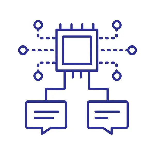 Yapay zeka ve makine öğrenimi için Düzenlenebilir Vuruşla Doğal Dil İşleme Simgesi