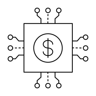 Al-tabanlı Mali Yönetim Simgesi. Otomatik Finans Simgesi. Dijital Yapay Zeka Bütçesi Simgesi. Akıllı Finansal Planlama Simgesi. Teknik Finans Al Simgesi.