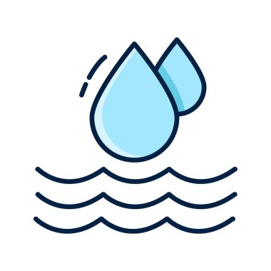 Su Koruma Simgesi: Temiz Su, Su Kaynakları, Susuzluk, Sürdürülebilirlik, Tatlı Su Koruma.