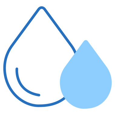 Su Simgesi Tasarımı. Hidrasyonu temsil ediyorum. Temiz Su. Temizlik. Acil Su Kaynakları. Vektör simgesi (EPS için) veya Şeffaf PNG (PNG için).