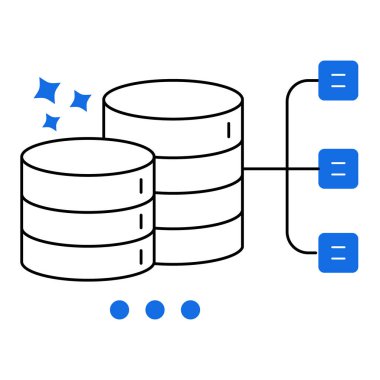 Veri Yedekleme ve Simge Tasarımı Yeniden Yükle. Verimliliği, veri yönetimini, güvenliği, modern arayüzü temsil ediyor. Düzenlenebilir Vuruşlu Vektör simgesi.