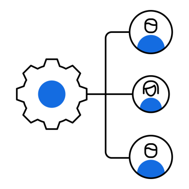 Çalışma Dağıtım Simgesi Tasarımı. Görev Atanması, Kaynak Bölümü, Takım İşbirliği, Proje Yönetimi. Şeffaf PNG.
