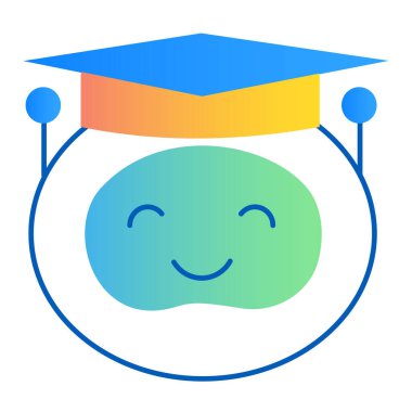 Eğitim Sistemi Simgesi Tasarımı. Eğitim Teknolojisi, Öğrenim Yönetimi, Sınıf Aletleri, Öğrenci İlişkileri. Düzenlenebilir Vuruşlar ve Renklere sahip vektör simgesi.