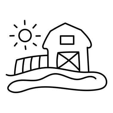 Sürdürülebilir Tarım Monoline Simge Tasarımı Uygulamaları. Çevre dostu tarım, sürdürülebilir gıda üretimi, organik tarım, çevresel etki. Düzenlenebilir Vuruşlar ve Renklere sahip vektör simgesi.