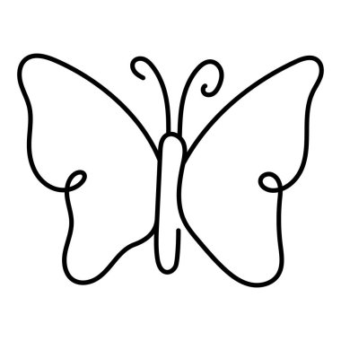 Kelebek dostu bahçeler, Monoline Simgesi Tasarımı. Biyolojik çeşitliliği, Dölleyici Habitatlarını, Çevre Koruma ve Bahçıvanlığı temsil ediyor. Düzenlenebilir Vuruşlar ve Renklere sahip vektör simgesi.