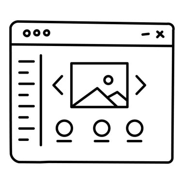 Web sitesi Simge Tasarımı. İnterneti temsil ediyorum. Tasarım. Gelişme. Dijital Varlık. Vektör simgesi.