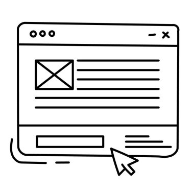 Dipnot Simgesi Tasarımı. Web sitesi tasarımı temsilcisi. Yerleşim planı. Seyrüsefer. Bilgi. Vektör simgesi.