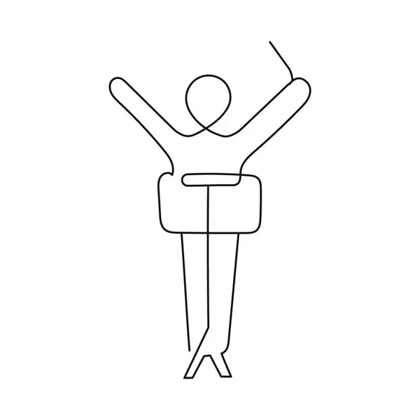 Monolin Şefi Simgesi. Basit Satır Müzik Yönetmeni Simgesi