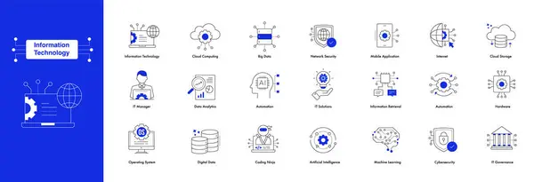 Modern IT Simgesi Paketi: Tasarımlarınızı Düzenle