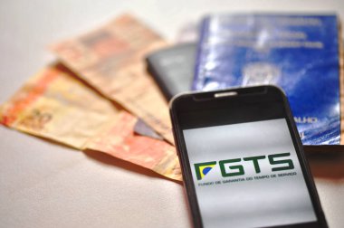 Brezilya Çalışma Kartı (Carteira de Trabalho), cep telefonu Brezilya parasıyla FGTS 'ye bağlandı..