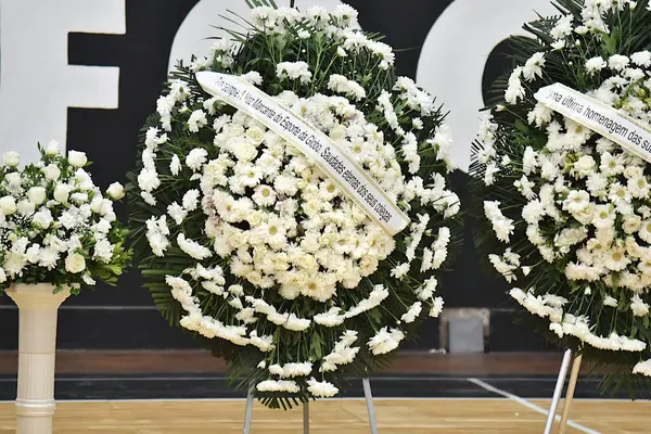 Brezilyalı spor gazeteciliği tarihinin en büyük isimlerinden biri olan gazeteci, sunucu ve spiker Leo Batista 'nın cenazesi. Cenazesi Botafogo (RJ) genel merkezinde düzenlendi. Rio de Janeiro, Brezilya - 01.20.2025.