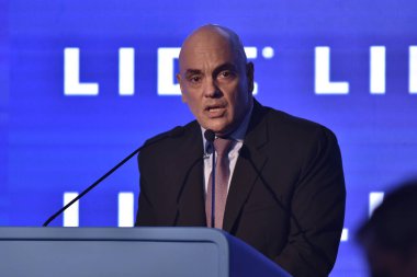 Yüksek Mahkeme Yargıcı Alexandre de Moraes, Copacabana, Rio de Janeiro, Brezilya 'daki Fairmont Otel' de düzenlenen 24. LIde Business Forum 'a katıldı: 08.22.2025