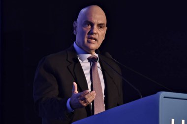 Yüksek Mahkeme Yargıcı Alexandre de Moraes, Copacabana, Rio de Janeiro, Brezilya 'daki Fairmont Otel' de düzenlenen 24. LIde Business Forum 'a katıldı: 08.22.2025