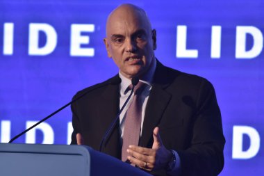 Yüksek Mahkeme Yargıcı Alexandre de Moraes, Copacabana, Rio de Janeiro, Brezilya 'daki Fairmont Otel' de düzenlenen 24. LIde Business Forum 'a katıldı: 08.22.2025