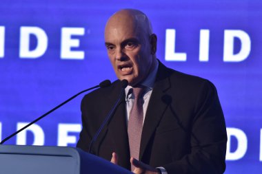 Yüksek Mahkeme Yargıcı Alexandre de Moraes, Copacabana, Rio de Janeiro, Brezilya 'daki Fairmont Otel' de düzenlenen 24. LIde Business Forum 'a katıldı: 08.22.2025