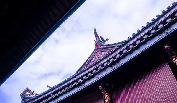 Das Dach Mit Traditioneller Dekoration — Stockfoto
