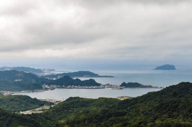  Jiufen, Tayvan 'dan Keelung Adası manzarası