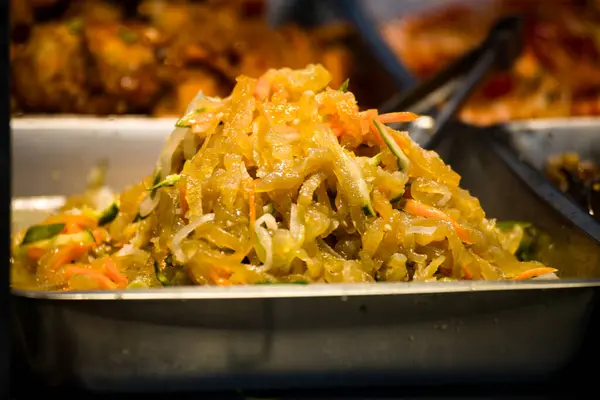 stock image cold jellyfish salad with bright colors and a crisp texture