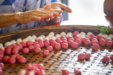 Tangyuan yapmaya yakın çekim