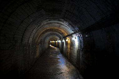 Guishan Adası 'nda bir yeraltı tüneli.