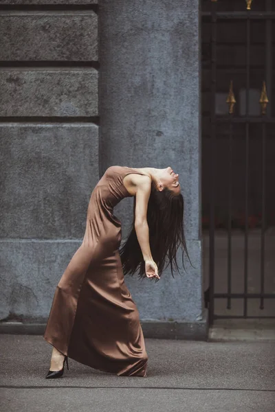 stock image classic dancer performing ballet moves. concept about beauty and fashion. High quality photo