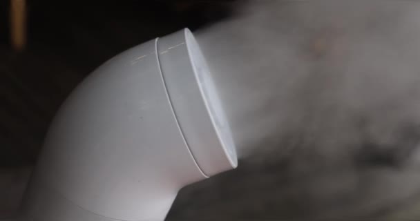 Humidificateur Air Sur Fond Noir Humidification Vapeur Pour Santé Vapeur — Video