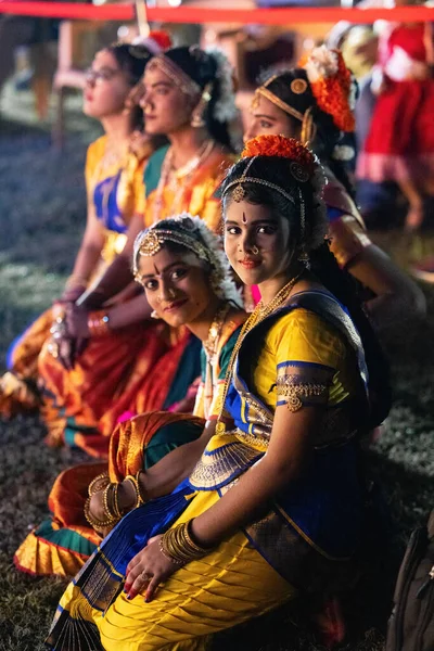 Fevereiro 2023 Mumbai Maharashtra Celebrações Festival Pessoas Traje Tradicional Foto — Fotografia de Stock