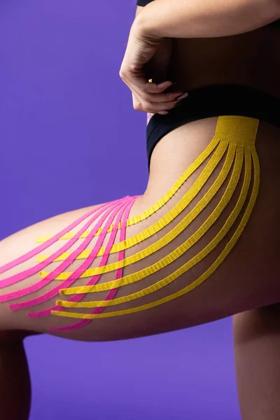 Taśma Estetyczna Usuwania Cellulitu Leczenie Cellulitem Pielęgnacja Ciała Nowoczesne Leczenie — Zdjęcie stockowe