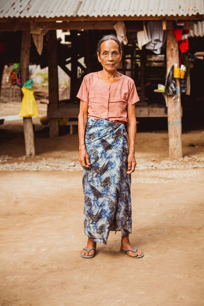 Myanmar, February 18, 2021: Tribes living in isolated areas of Myanmar. High quality photo