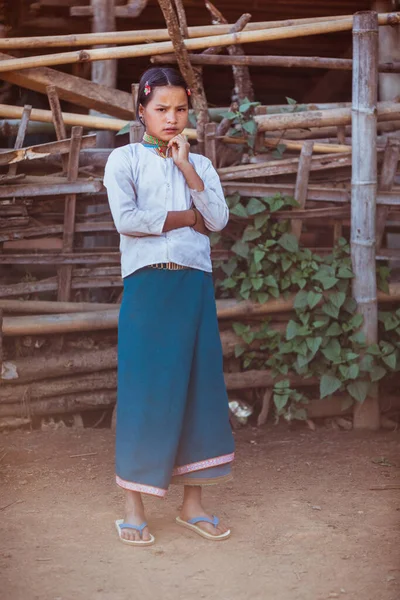 Myanmar Fevereiro 2021 Tribos Que Vivem Áreas Isoladas Myanmar Foto — Fotografia de Stock