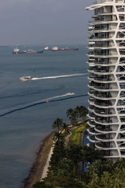 Sentosa, Singapur - 14 Temmuz 2022: Sentosa Adası Tarihi Binalar ve Turist Çekimleri, Singapur. Yüksek kalite fotoğraf